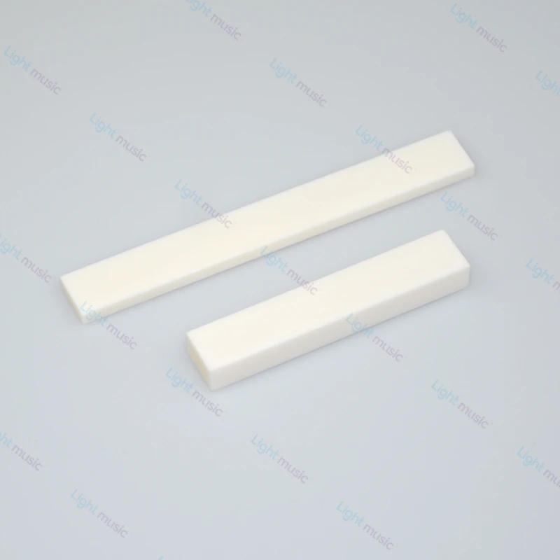 Description Picture 5 of item1 Set Guitar Bass Bridge Saddle Real Blank Bone Nut for LP Folk Classical Electric Acoustic Guitar Part Accessories