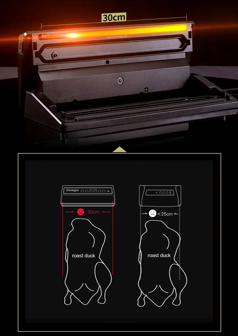 Description Picture 4 of itemAutomatic Vaccume Sealer Food Saver Dry Moist Packaging Machine for Food Sous Vide Vacuum Air Sealing System with Starter Kits