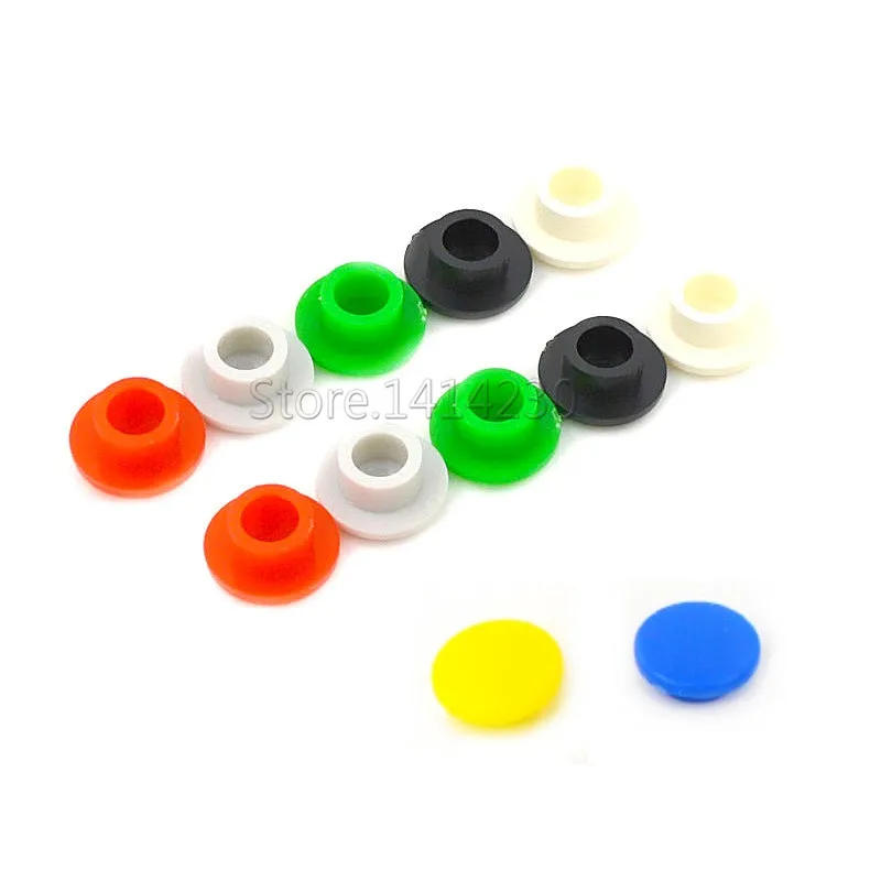 Description Picture 2 of item20Pcs 6X6X5/5.5/6/7mm Round Tactile Push Button Switch Cap Micro button Cap Momentary Tact Cap red gray blue black white yellow