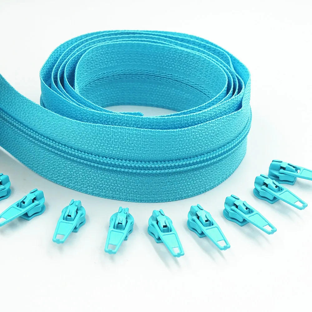 Description Picture 3 of item10Meters Long Zipper 20 Auto Locking Sliders 3# Nylon Zipper Used For  Clothing Handbags
