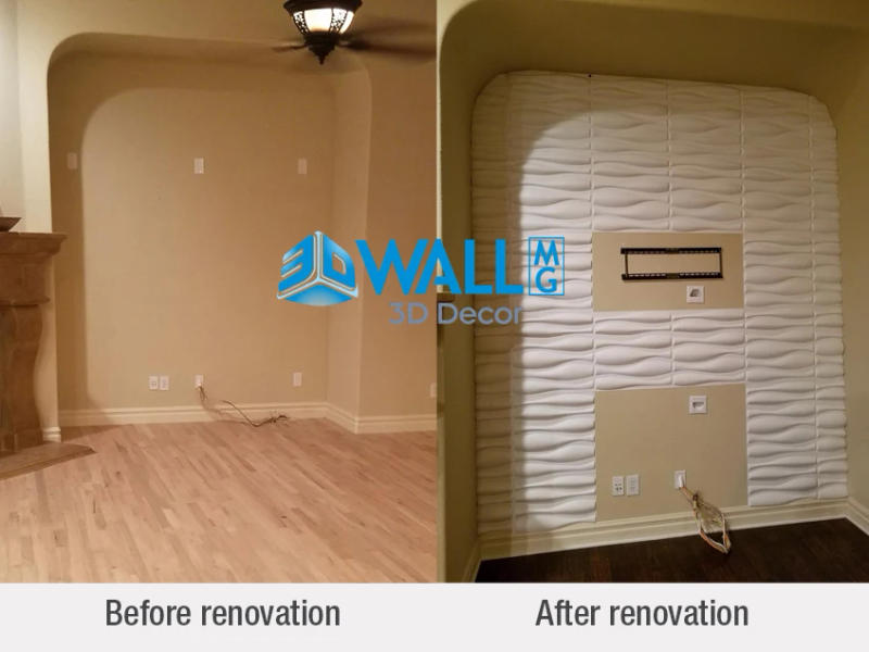 Description Picture 2 of item12 Pcs Super 3D Art Wall Panel PVC Waterproof renovation 3D wall sticker Tile Decor Diamond Design DIY Home Decor11.81''x11.81''