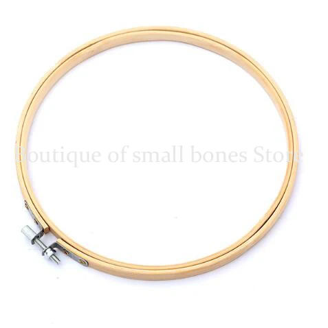 Description Picture 5 of item10-40cm mini wood embroidery hoop frame for kit ring hoop large sewing tools accessories madera bordado broderie cross stitch