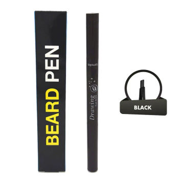 Beard Filler Waterproof Long-Lasting Beard Filler Pen For Men 2 In 1 Barber Styling Grooming Pencil With Brush Mens Eyebrow