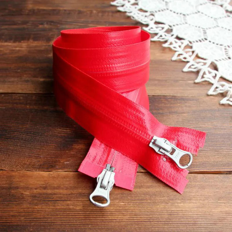 Description Picture 2 of itemLong Waterproof Ykk Zipper Double End 2-way Red Grey Purple Black Blue Green Hiking Ski Outdoor Sleeping Bag Sewing Accessories