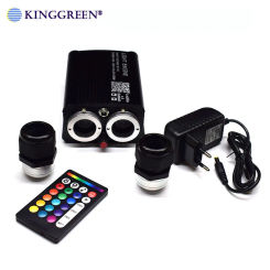 1X High Quality APP Control 32W RGB LED Light Engine 5W Shooting Stars Fiber Optic Engine 2 In 1