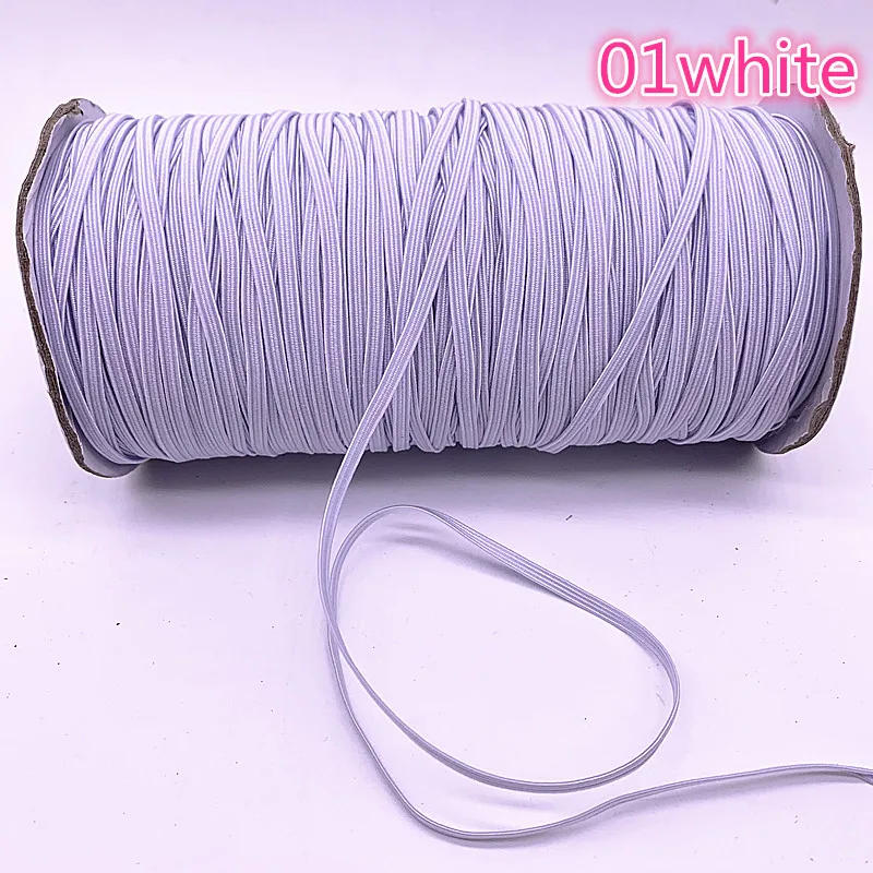 Description Picture 6 of itemNEW 5yards 3mm Hight-Elastic Bands Spool Sewing Band Flat Elastic Cord Diy Handmade Sewing Crafts