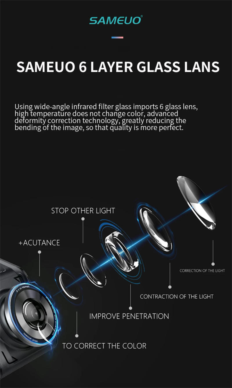 Description Picture 5 of itemCar Dvr Mirror Camera Dash Cam Front and Rear Video Recorder 4.3inch Night Vision View Reverse Auto Recording Car Camera Dashcam