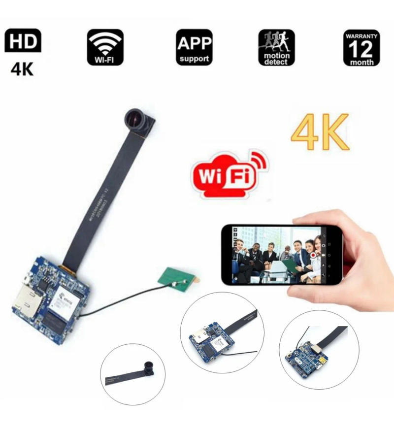 Description Picture 2 of itemWiFi P2P Mini Cam 16MP 4K Real 2.7K Wide Angle Wireless Digital Video Recorder Motion Detec Remote Control DIY Camera Module