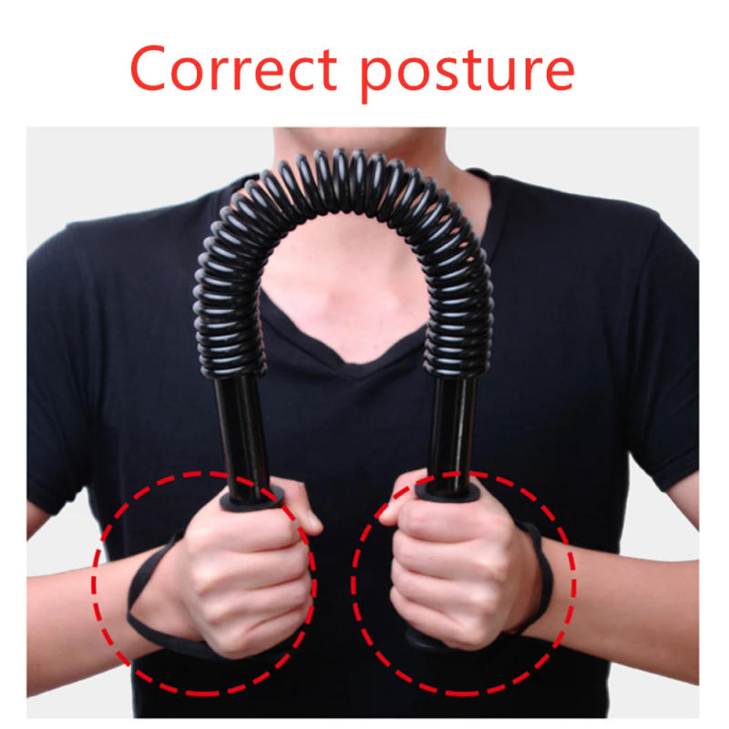 Description Picture 6 of itemSpring Arm Strength Hand Gripper Power Twister Resistance Bend Bar for Fitness Chest Forearm Strength Training 20/30/40/50/60kg