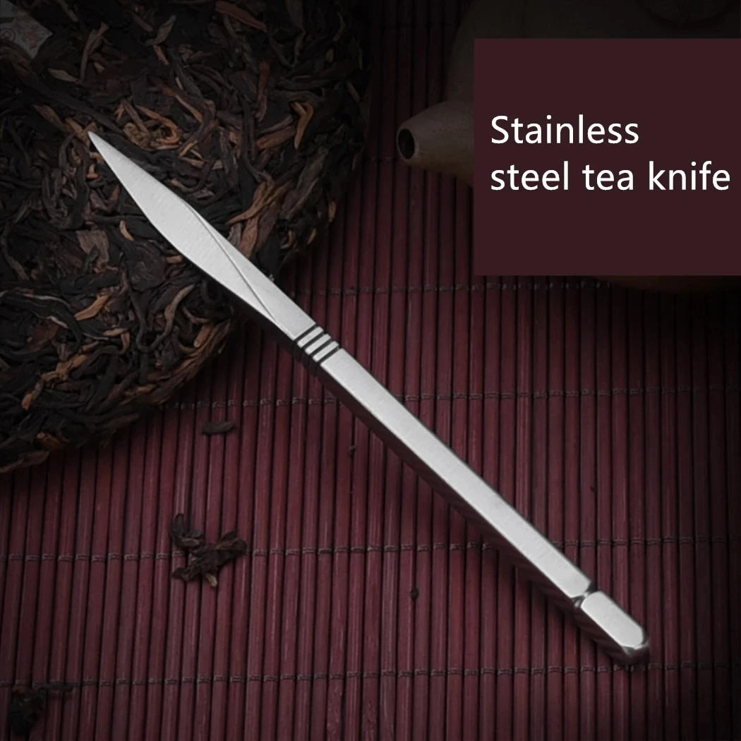 Description Picture 2 of item1pc Stainless Steel Tea Needle Delicate Tea Cutter Puer Tea Cone Tea Ceremony Accessories Craft Kung Fu Teasets Spiral Tea Knife