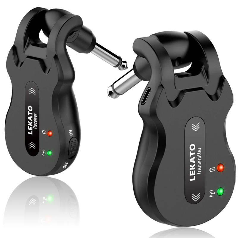 Description Picture 2 of itemLEKATO WS-50 Electric Guitar Transmitter Receiver System Wireless 4 Channels ISM 5.8Ghz Rechargeable For Guitar Accessories