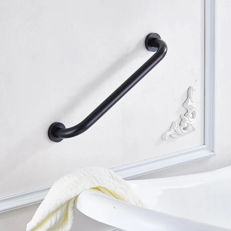 Description Picture 6 of item40cm Brass Black Ancient Bathtub Grab Bars Handrails Old People Bathroom Handle Armrest Bathroom Safety & Accessories