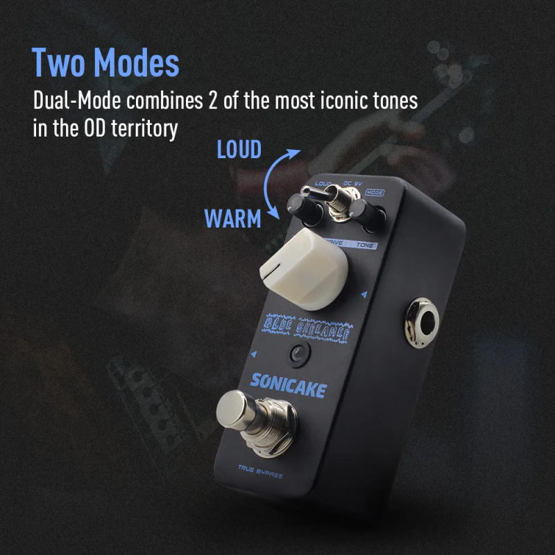 Description Picture 5 of itemSONICAKE Blue Skreamer Vintage Dumble Blues Analog Overdrive Guitar Effects Pedal QSS-02