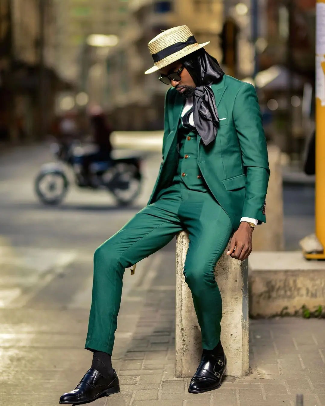 New Arrival Men Suit Green