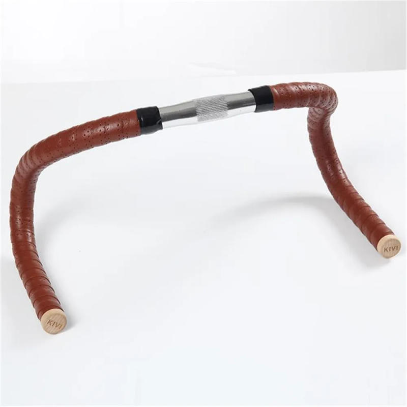 Description Picture 6 of itemHandmade Bicycle Bend Handlebar Tapes Fixie Vintage Microfiber Brown Black Retro Road Bike Handle Tape
