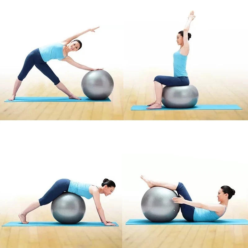 Description Picture 6 of item55cm Explosion-proof Sports Yoga Ball With Pump Pilates Fitness Gym Balance Stability Swiss Ball Exercise Exercise Massage Ball