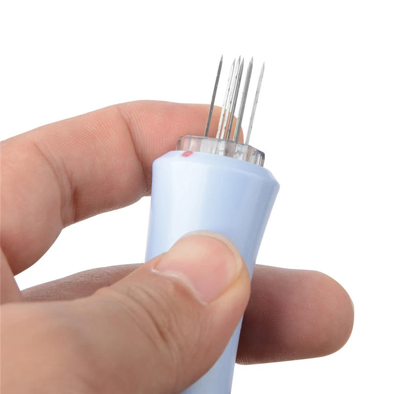 Description Picture 6 of itemNew Needle Wool Felting Handle Holder With 7 Needles Wool Needle Felting Tools