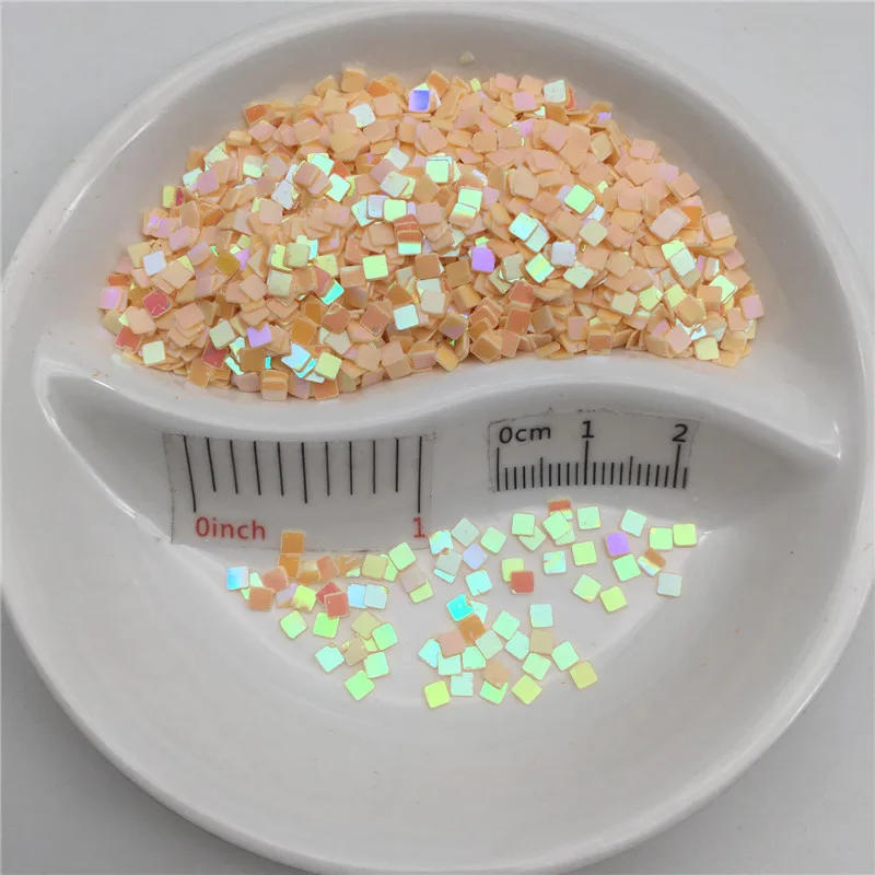 Description Picture 5 of item20g 2.5mm Square PVC loose Sequins Glitter Paillettes for Nail Art Manicure, Wedding Confetti,Sequins for Crafts /Ornament