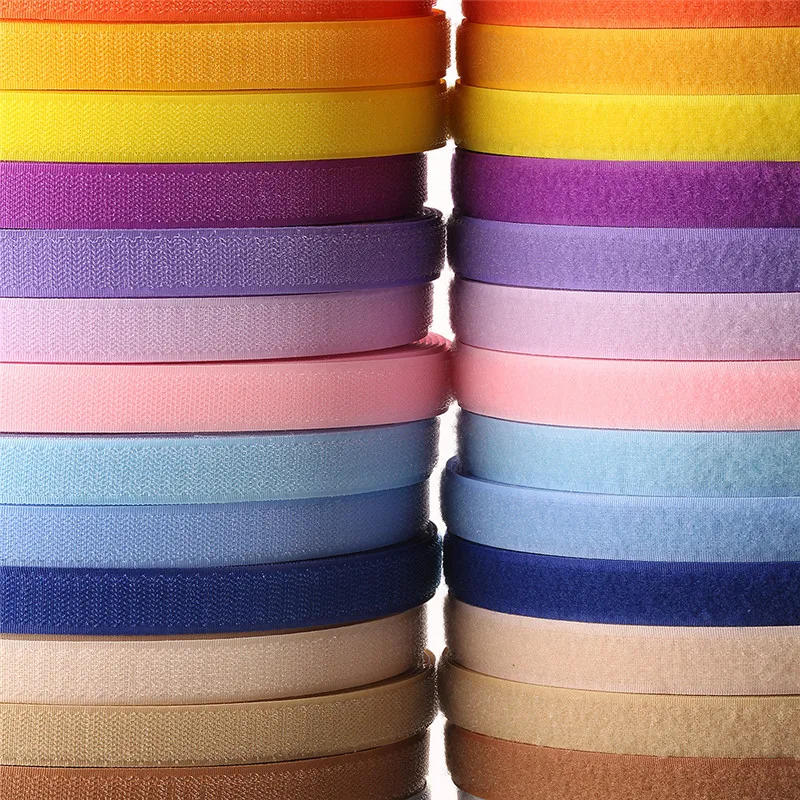 Description Picture 2 of item2cm 1Meter Pair Colorful Sticker Hook And Loop Fastener Adhesive Tape Nylon Button Cable Ties Sewing Garment Bags Accessory