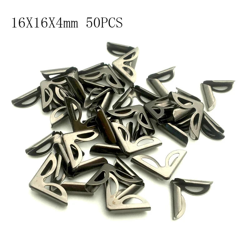 Description Picture 4 of itemDIY Mixed Styles Retro Metal Gold And Black Bronze Book Scrapbooking Album Menu Folder Protectors Corner For Photo Album SC171