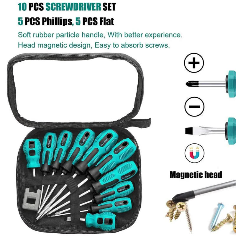 Description Picture 6 of itemMagnetic Precision Screwdriver Tool Set with Phillips and Flat Head Magnetic Tips Non-Slip Handle for Home Repair,Improvement