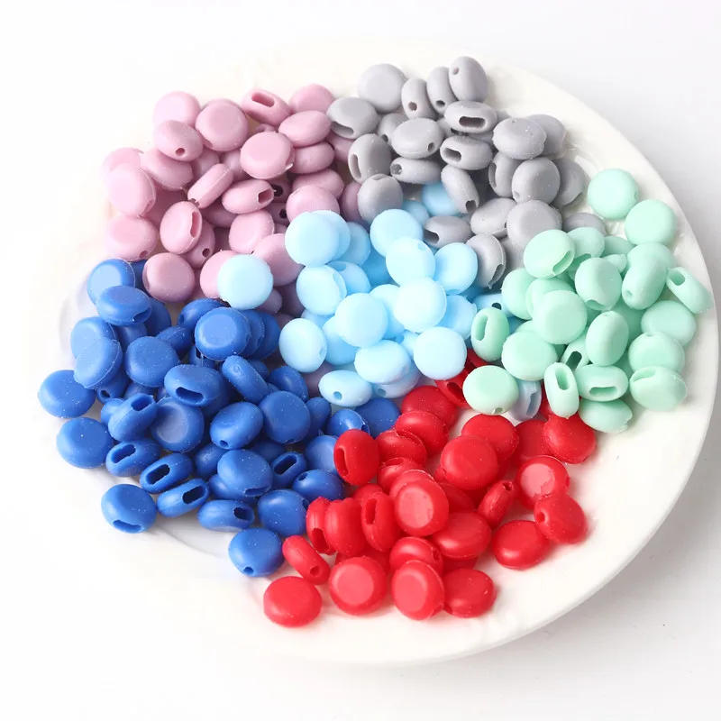 Description Picture 3 of item50/1000pcs Silicone Adjusting Buckle Flat Soft Rubber Mask Elastic Band Earmuffs Hanging Ear Rope Mask Non-slip Accessories