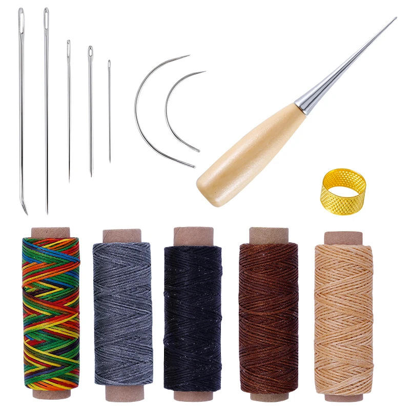Description Picture 2 of item1 Set Sewing Needle Awl Leather Leather Craft Tools Stitching Awl Sewing Asseccories Leathercraft Shoe Repair Tools Handwork