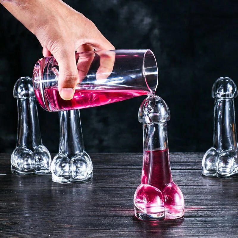 Description Picture 3 of item3/1pcs Wine Glasses Cup Genital Penis Glass Cup Dick Cocktail Drinkware Party Beer Cup Funny Interesting Cups Mug Bottle Straw