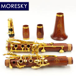 MORESKY Red Wood Professional Clarinet Rosewood bB Gold-plated keys Solid wood Sib Klarnet