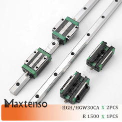 MAXTENSO HGH30 HGW30 Guides 1500mm Linear Guide Rail CNC Router Parts HGR30 Linear Guideways for CNC Machine Center Heavy load