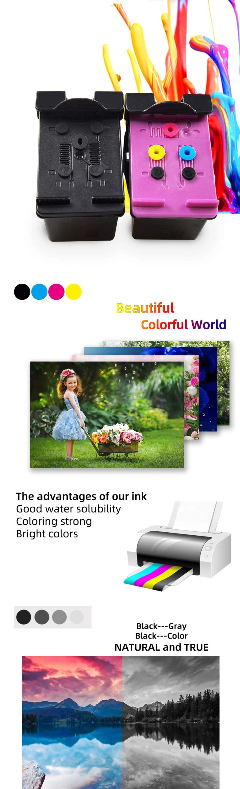 Description Picture 6 of item305XL Ink Cartridge Replacement hp 305 xl hp305 for HP DeskJet 2700 2710 2720 4110 4120 4130 6010 Envy 4200 6020 6030 6400 6430