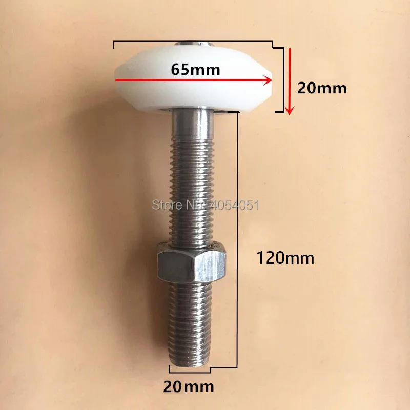 Description Picture 3 of itemCold Store Storage Sliding Door Roller Side Rail Guide Pulley Translation Freezer Anti-collision Limit Fastener Wheel