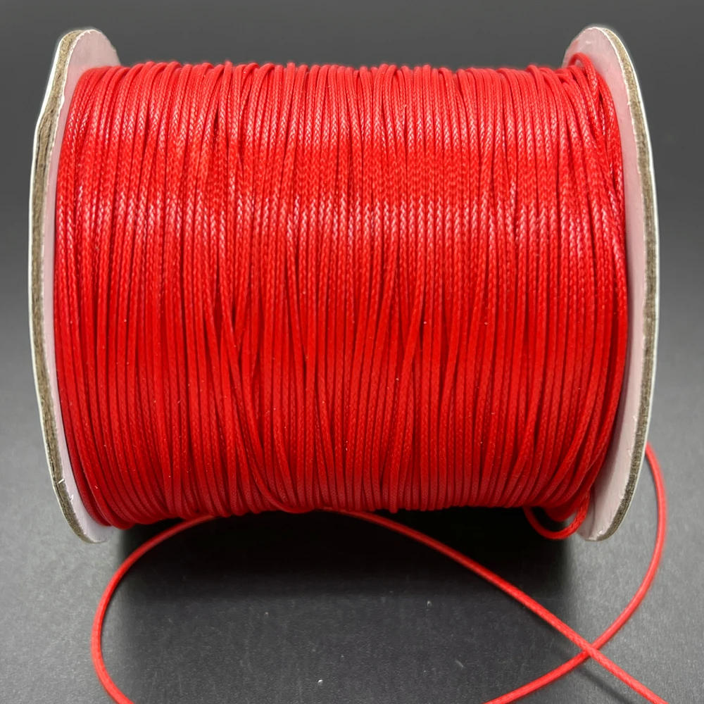 Description Picture 4 of itemNEW 0.5/0.8/1.0/1.5mm Waxed Cotton Cord Thread String Strap Necklace Rope for Jewelry Making for Shamballa Bracelet