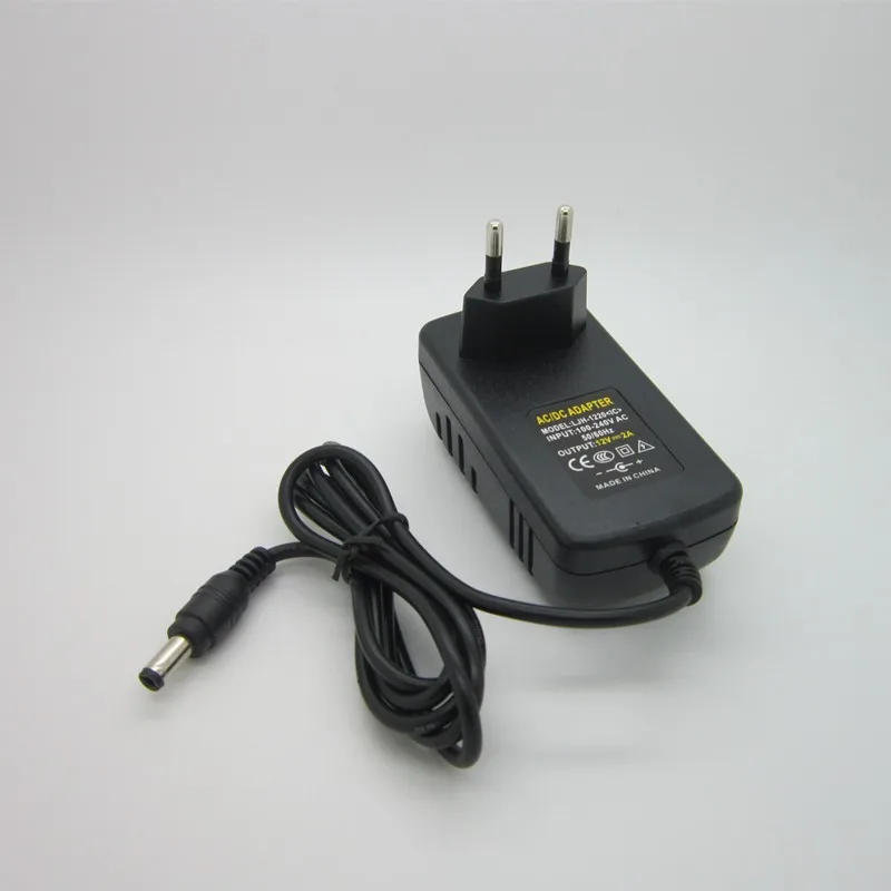 Description Picture 6 of item2M 2 meters cable AC 100-240V 12v 2a 2000ma charger power supply power adapter 12 V Volt for LED strip CCTV Camera EU US PLUG