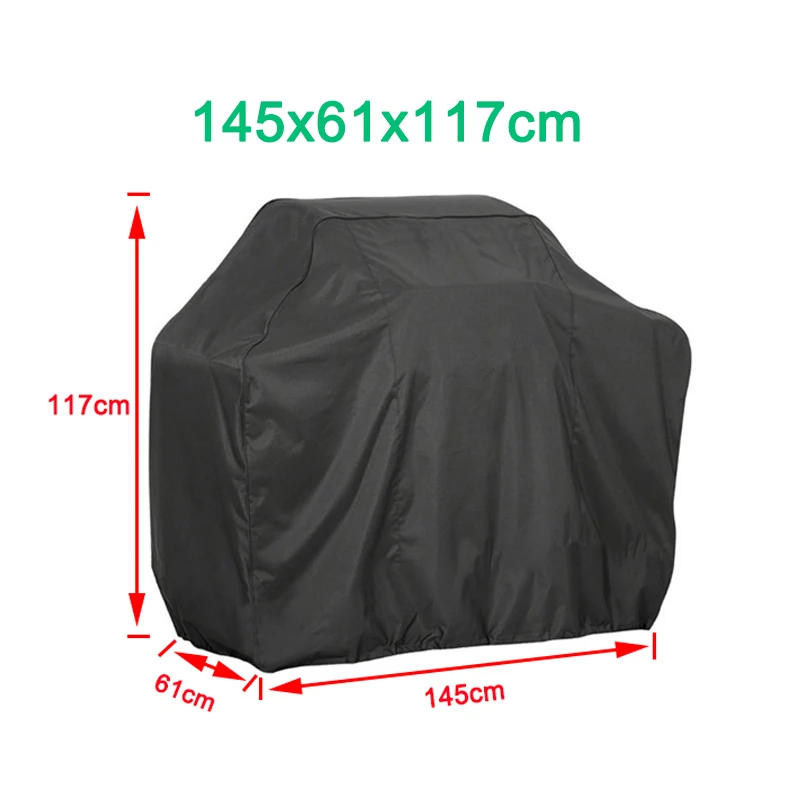 Description Picture 6 of itemBBQ Cover Outdoor Dust Waterproof Weber Heavy Duty Grill Cover Rain Protective outdoor Barbecue cover round bbq grill black