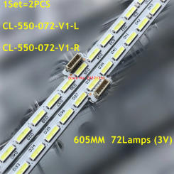 605MM LED Backlight Strip 72 Lamp For 55"TV CL-550-072-V1-L CL-550-072-V1-R 11800822 LK10024666-AO 55PUS7101 55PUS7181 TPT550U2