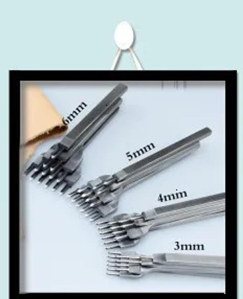 Description Picture 5 of item1-25mm Leathercraft Tool Set Punching Leather Hole Punch Round Steel Leather Craft Hollow Hole Punch Metal Gaskets Rubber Tools