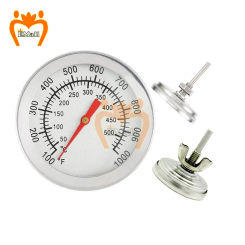 BBQ Cooking Oven Thermometer Meat Kitchen Food Temperature Meter Gauge for Grill Stainless Steel Probe with Dual Gage 50-540℃