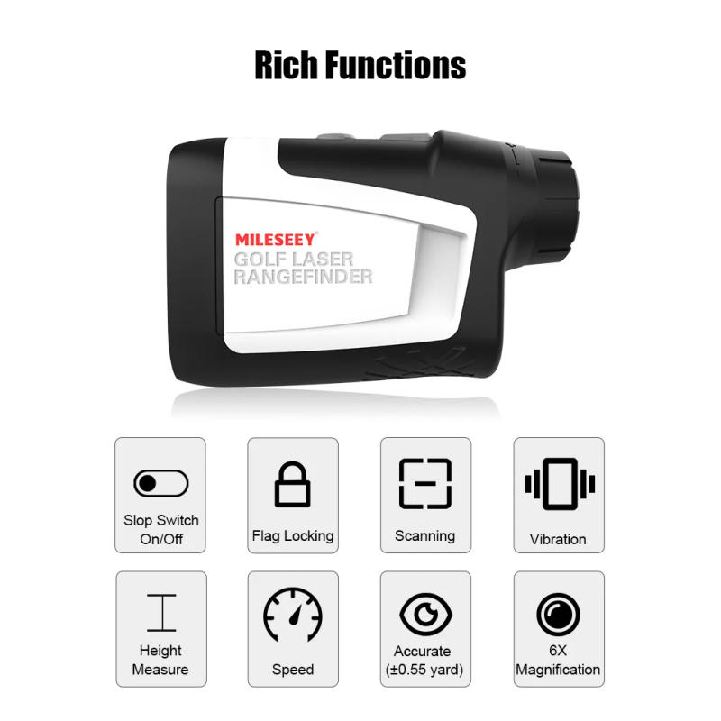 Description Picture 5 of itemMileseey PF210 Pro Black Version Golf Laser Rangefinders 600M Slop Switch High Precision Suitable For Golf Match Telescope Meter