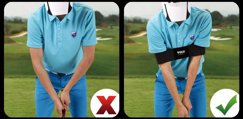 Description Picture 2 of itemPGM Black Practice Guide for Golf Swing Exercisers Training Aids Outdoor Golf Training Corrective Correction Armband Belt JZQ005