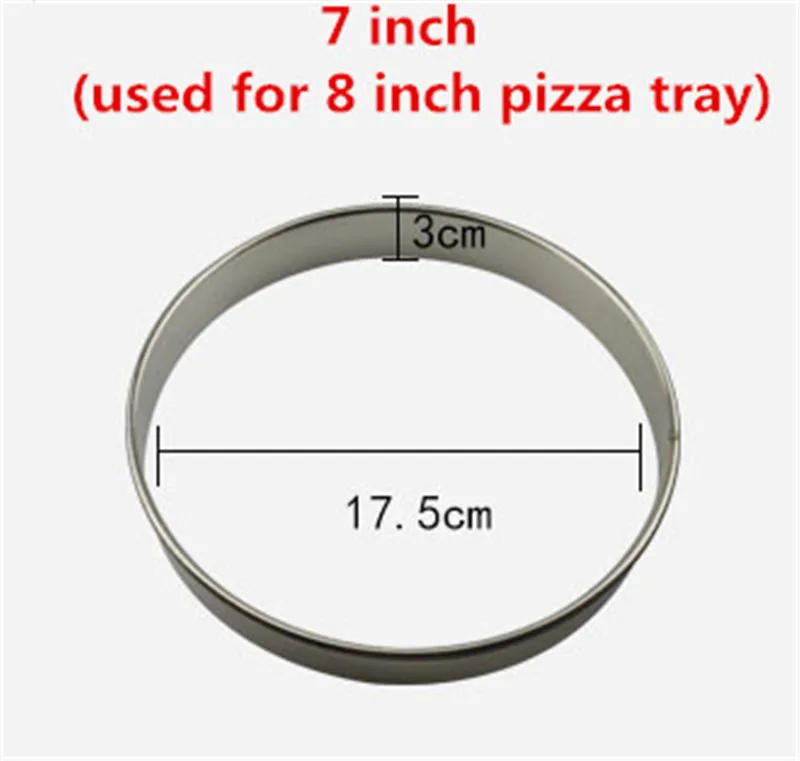 Description Picture 5 of itemRound Stainless Steel Cake Molds Mousse Cake Tart Circle Mold Pizza Dessert DIY Decor Mould Tart Ring Kitchen Baking Tool