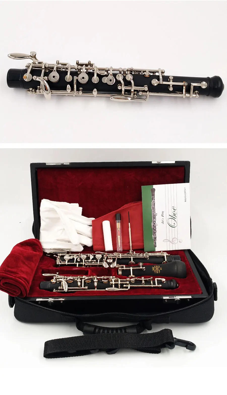 Description Picture 3 of itemMORESKY Professional C Key Oboe Semi-automatic Style Cupronickel nickelplate MORESKY Oboe S01