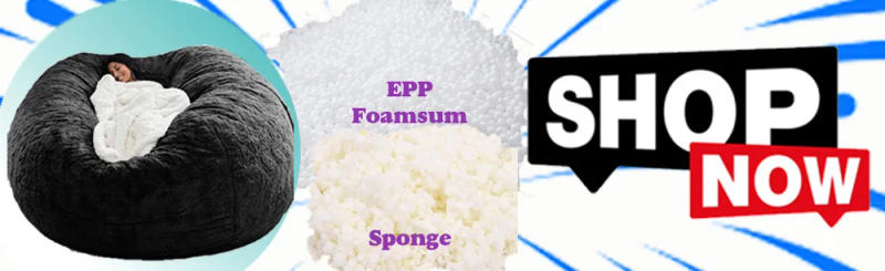 Description Picture 2 of item5ft Giant Fur Bean Bag Cover Living Room Furniture Big Round Soft Fluffy Faux Fur BeanBag Lazy Sofa Bed Coat Without Fillings