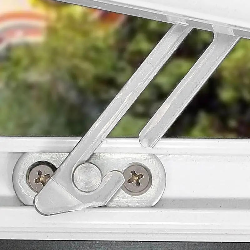 Description Picture 5 of itemWindow Stopper Restrictors Sliding window door brace opening  Stainless Steel Wind Bracing Ventilation Child Baby Safety Lock