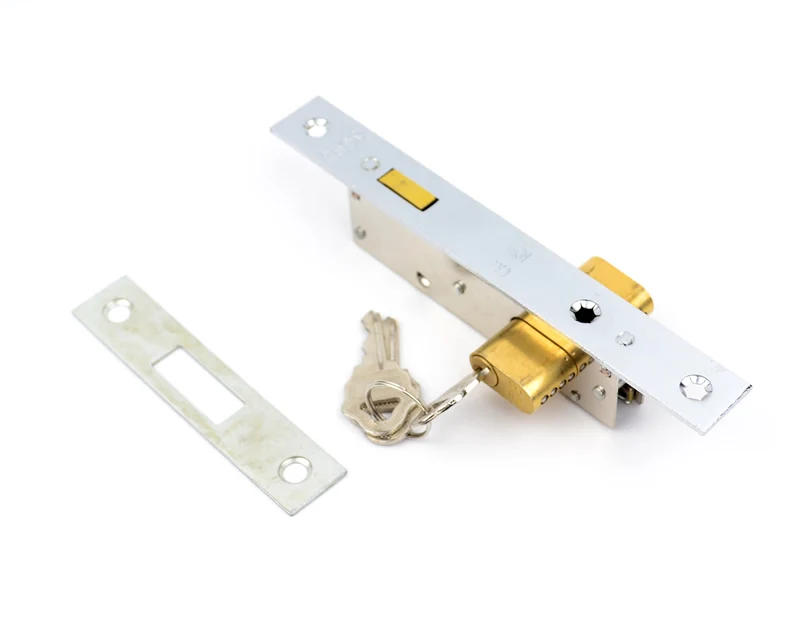 Description Picture 4 of itemIron gate/Sliding door hook lock, Copper hook, for Plastic steel door,Copper lock cylinder, More strong