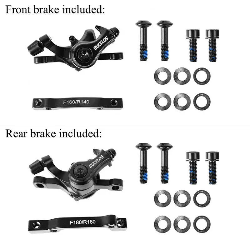 Description Picture 3 of itemBUCKLOS Bicycle Disc Brake Caliper 160mm Front/Rear Line Pulling  Disc Brake Aluminum Alloy Mechanical Brakes Calipers MTB Part