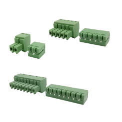 5Pairs 15EDG KF2EDG 3.5mm PCB Screw Terminal Block Connector Straight Needle 3.5 mm 2-12 Pin Plug Pin Header Socket