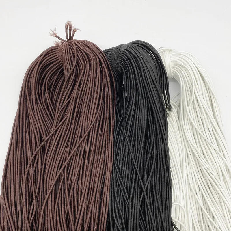 Description Picture 2 of itemNew 1.0 1.5  2.0  2.5 mm Hight-Elastic Bands Spool Sewing Band Round Elastic Cord Diy Handmade Sewing Materials