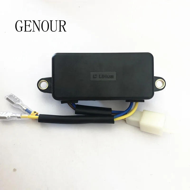 Description Picture 2 of itemOriginal Lihua AVR Automatic Voltage Regulator Rectifier 220UF For China Gasoline Generator 1-3KW Single Phase 6 Wires TT08-4C