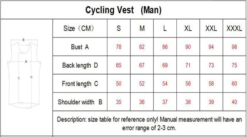 Description Picture 2 of itemTeam Etxeondo Summer Men's Breathable Cycling Vest Sports Downhill Jerseys Bike Short Mesh Superlight Undershirt Cycling Vest
